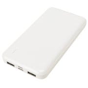 Type-Cリチウムバッテリー 10000mAh ホワイト QX-059WH