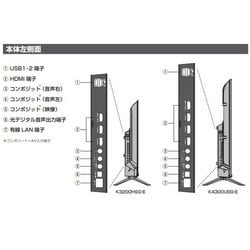 ヨドバシ.com - ユニテク Unitech 43V型 チューナーレス 4K液晶テレビ TVチューナー非搭載 K4300USG-E  通販【全品無料配達】