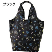 0617-00 ブラック [PETER RABBIT（ピーターラビット） ピーターラビット くり手型 Mサイズ コンパクト収納エコバッグ]