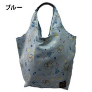 0617-00 ブルー [PETER RABBIT（ピーターラビット） ピーターラビット くり手型 Mサイズ コンパクト収納エコバッグ]