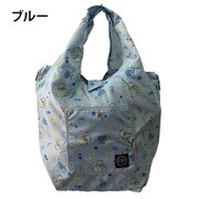 0619-00 ブルー [PETER RABBIT（ピーターラビット） ピーターラビット くり手型 コンパクト収納レジカゴバッグ]