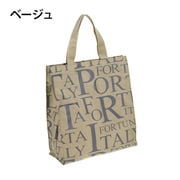 Porta Fortuna(ポルタ フォルチューナ) プリント手提げ 1562-01 ベージュ