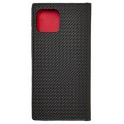 359604 [iPhone 13用 ケース Booktype Case ブラック×レッド]