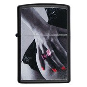 ZP SEXY ZIPPO red nail and ring Z218-098037