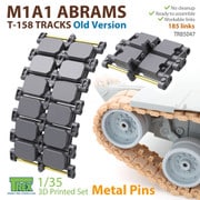 TR85047 1/35 現用 アメリカ陸軍 M1A1エイブラムス T-158 履帯 旧バージョン（金属ピン） [1/35スケール ディテールアップパーツ]