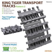 TR85054 1/35 WWII ドイツ キングタイガー用 鉄道輸送用 履帯 パターン2 [1/35スケール ディテールアップパーツ]