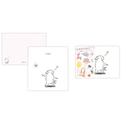 ミニレターレターセット ぷちでこレターいぬおしゃれ EES-808-716
