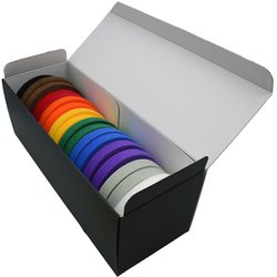 eco箱（エコハコ） ラップストラップ 12.7mm×4.57m 20巻入 虹 BX-W151-RW20
