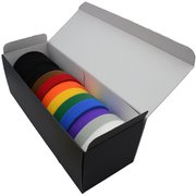 eco箱(エコハコ) ラップストラップ 19.05mm×4.57m 14巻入 虹 BX-W15M-RW14