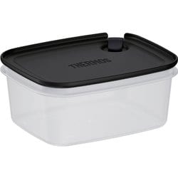 Myフードコンテナー 角型 600ml ブラック KCSA600-BK