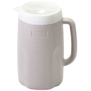 LD-316 [結露しにくい ウォーター ピッチャー 冷水専用 軽量 二重構造 1.8L ワームグレー]