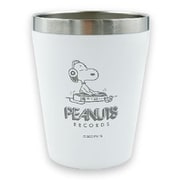 SPC-1113 PEANUTS ステンレスタンブラー レコード シリーズ ホワイト [キャラクターグッズ]
