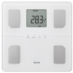 体組成計 脚の筋肉量が分かる脚点表示 立てかけ収納OK 乗るだけ測定 ホワイト BC-771-WH