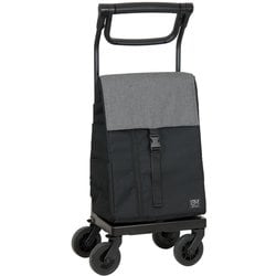 ショッピングカート ストッパー付 4輪 GM-124ST ブラック