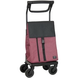 ショッピングカート ストッパー付 4輪 GM-124ST ワイン