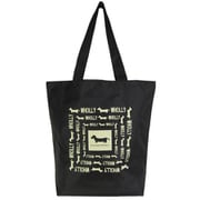 3L09-02 ブラック [WHOLLY（ウォーリー）トートバッグ リバーシブル]