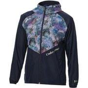メッシュ ウーブン フルジップ フーディー MESH WOVEN FZ HOODIE 1375431 MidnightNavy(410) LGサイズ [ランニングウェア ジャケット レディース]