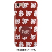 OSAMU GOODS(オサム グッズ) Xperia XZ2 Compact 用 スマートフォンケース リング付 FACES DARK RED