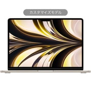 MacBook Air 13インチ M2チップ（8コアCPU/8コアGPU）/8GBユニファイドメモリ/SSD 256GB/30W USB-C電源アダプタ/Touch ID搭載バックライトMagic Keyboard - 英語（US）/カスタマイズモデル（CTO） スターライト [Z15Y00063]