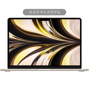 MacBook Air 13インチ M2チップ(8コアCPU/8コアGPU)/8GBユニファイドメモリ/SSD 256GB/67W USB-C電源アダプタ/Touch ID搭載バックライトMagic Keyboard - 日本語(JIS)/カスタマイズモデル(CTO) スターライト Z15Y0006L