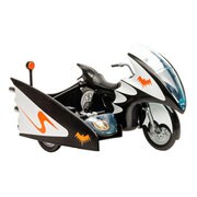DCレトロ DCコミックス TVドラマ バットマン 1966年TVシリーズ ビークル バットサイクル＆サイドカー [塗装済可動フィギュア]
