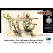 MB35092 1/35 白兵戦 独軍vs英軍5体 41-42年 北アフリカ [組立式プラスチックモデル]