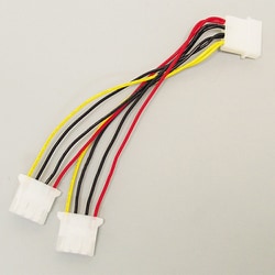 二股電源ケーブル 15cm D2-1501C