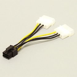 PCI Express用 電源変換ケーブル 8cm PX-001C