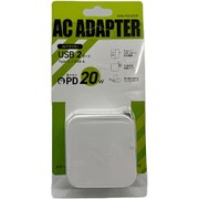 USB急速充電器 USB PD(パワーデリバリー)対応 20W USB-C×1/USB-A×1 折りたたみ式プラグ採用 白 GWA-PD22ACW