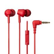 インナーイヤーヘッドホン マイク付き レッド ATH-CK350XiS RD