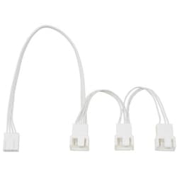 PWMファン用 電源3分岐デイジーチェーンケーブル 34cm ホワイト CA-100A-WH