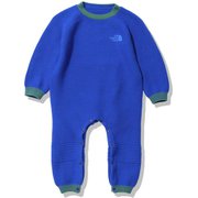 ロングスリーブクレイドルコットンロンパースセット B L/S Cradle Cotton Rompers Set NTB62210 TNFブルー(TB) 80サイズ [アウトドア トップス キッズ]