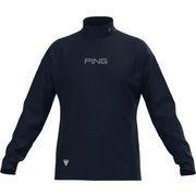 621-2269009-120 M [ゴルフシャツ メンズ PINGロゴ ハイネックカットソー Mサイズ ネイビー]