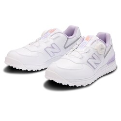 WGBS574 W 23.0cm [ゴルフ スパイクレスシューズ レディス 574 v3 SL BOA（R） W WHITE]