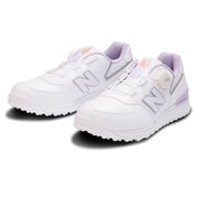 WGBS574 W 23.5cm [ゴルフ スパイクレスシューズ レディス 574 v3 SL BOA（R） W WHITE]