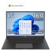 16U70Q-KA79J1 [モバイルノートパソコン LG Ultra PC/16型/Ryzen 7/メモリ 16GB/SSD 1TB/Windows 11 Home/Office Home ＆ Business 2021/チャコールグレー]