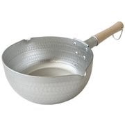 和の職人 銀波 ゆきひら鍋 ガス火専用 20cm シルバー