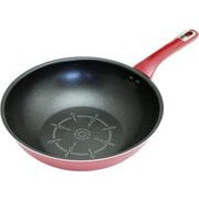 LUDUR2 炒め鍋 ガス火 28cm レッド