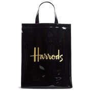 Medium Logo Shopper Bag Black Harrods [トートバッグ]