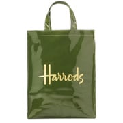 Medium Logo Shopper Bag Green Harrods [トートバッグ]