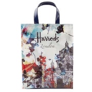 Medium Watercolour Shopper Bag White Harrods [トートバッグ]