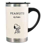 マグカップ 300ml フタ付き スリムサーモマグ スヌーピー PEANUTS ステンレス アイボリー PH-2810