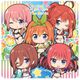 映画 五等分の花嫁 ぷちちょこ ラバーマットコースター 水着 Ver. [キャラクターグッズ]