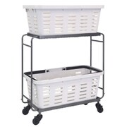 IRON WAGON with HEAVY DUTY BASKET LONG （アイアンワゴン ウィズ ヘビーデューティーバスケット ロング） DULL WHITE ダルホワイト 98205-0004
