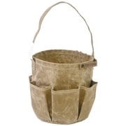 98214-0060 [WAXED CANVAS TOOL BAG ROUND（ワックスドキャンバス ツールバッグ ラウンド） BROWN ブラウン]