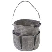 98214-0061 [WAXED CANVAS TOOL BAG ROUND（ワックスドキャンバス ツールバッグ ラウンド） GRAY グレー]