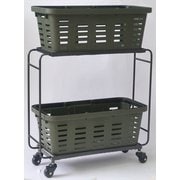 IRON WAGON with HEAVY DUTY BASKET LONG （アイアンワゴン ウィズ ヘビーデューティーバスケット ロング） OLIVE オリーブ 98215-0002