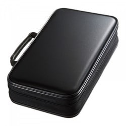 CDジャケット収納対応セミハードケース（96枚収納・ブラック） FCD-WLBD96BBK