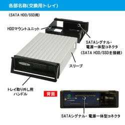 ラトックシステムUSB3.0/eSATAリムーバブルケースSA3-DK1-EU3 REX-SATA 3シリーズ USB3.0/eSATA リムーバブルケース SA3-DK1