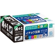互換リサイクルインクカートリッジ エプソン イチョウ ITH-6CL+ITH-BK 6色パック+ITH-BK互換 インク残量表示に完全対応 ECI-EITH6P+BK